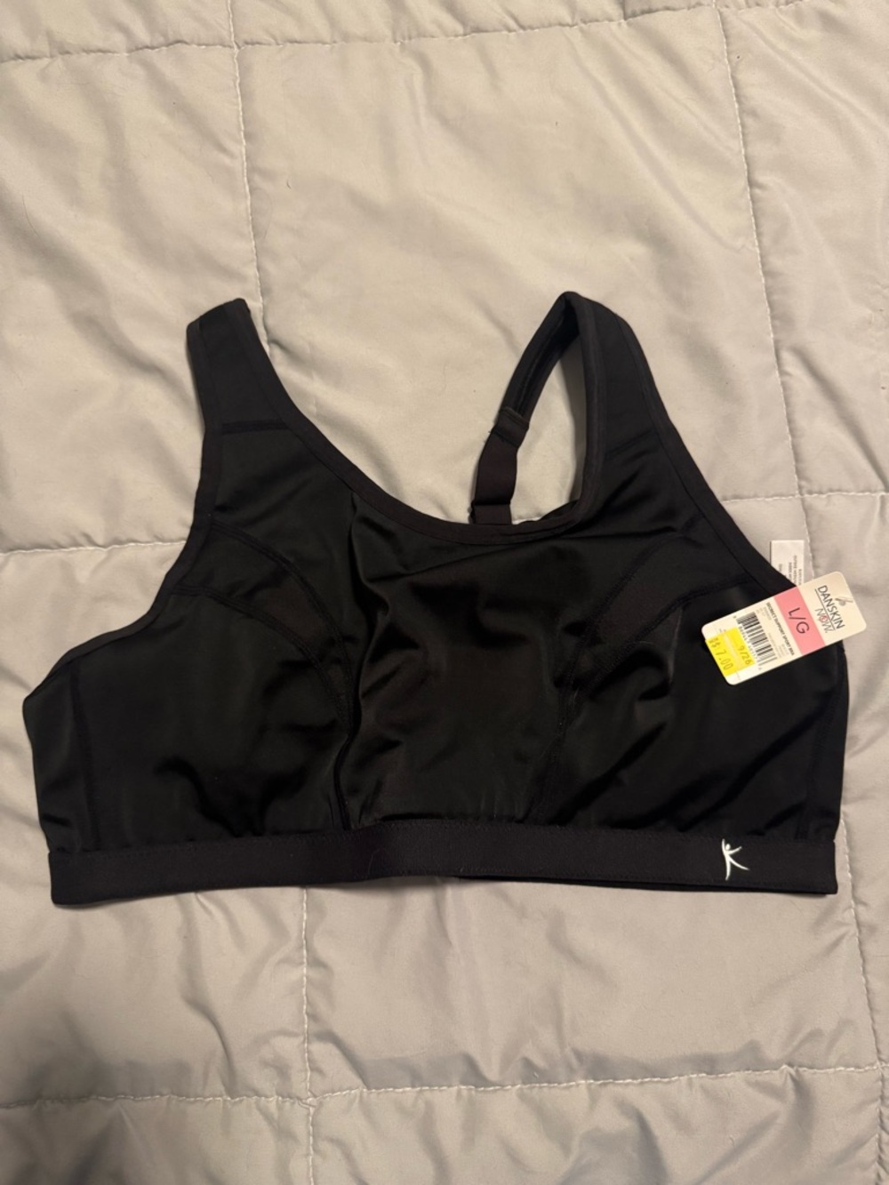 Danskin Now Black Sports Bra with Adjustable Straps